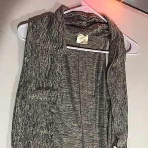 Grey sleeveless cardigan, M